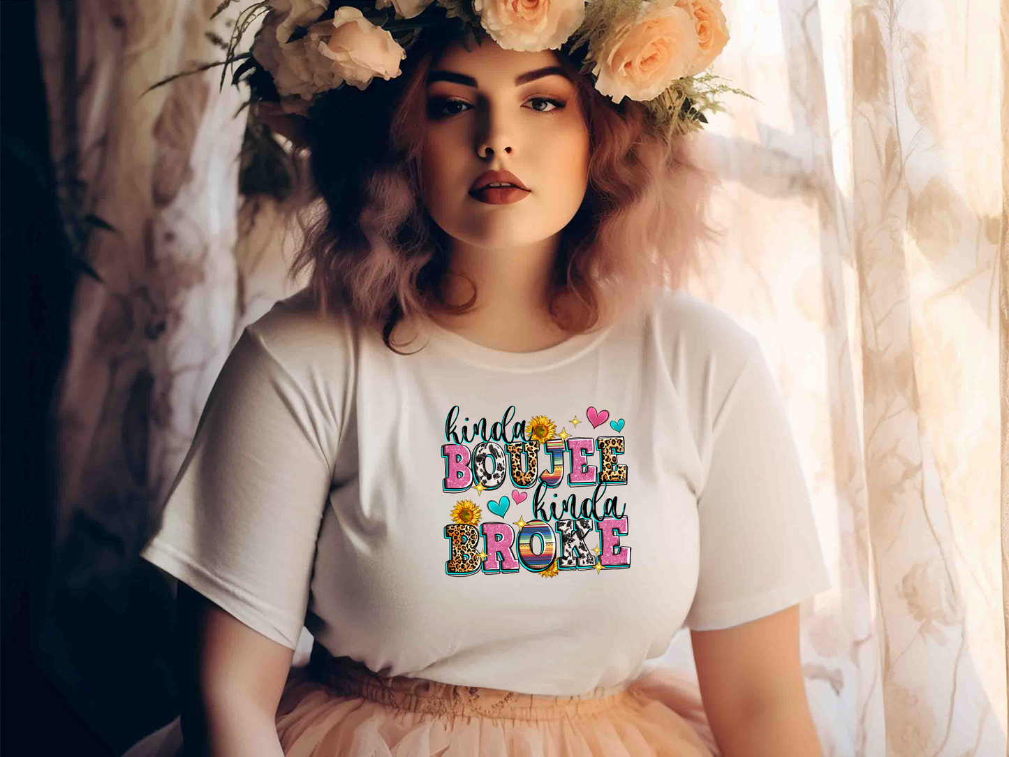 Kinda Boujee Kinda Broke T-Shirt