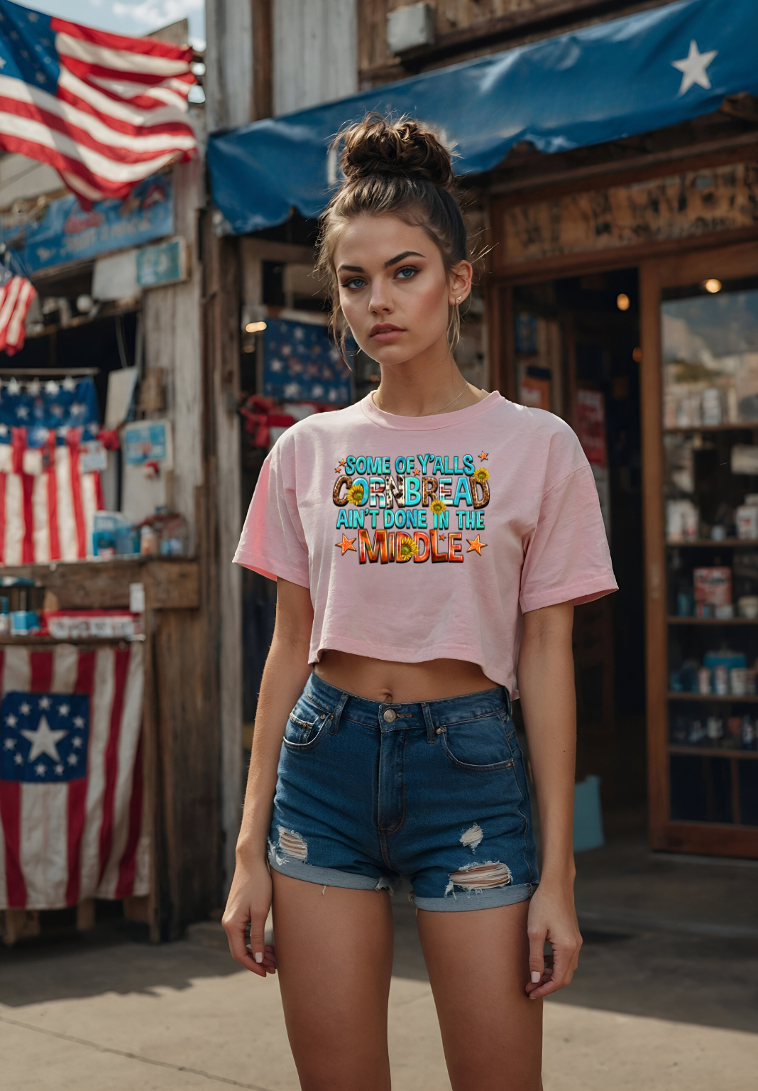 Some of Ya'll Cornbread Crop Top