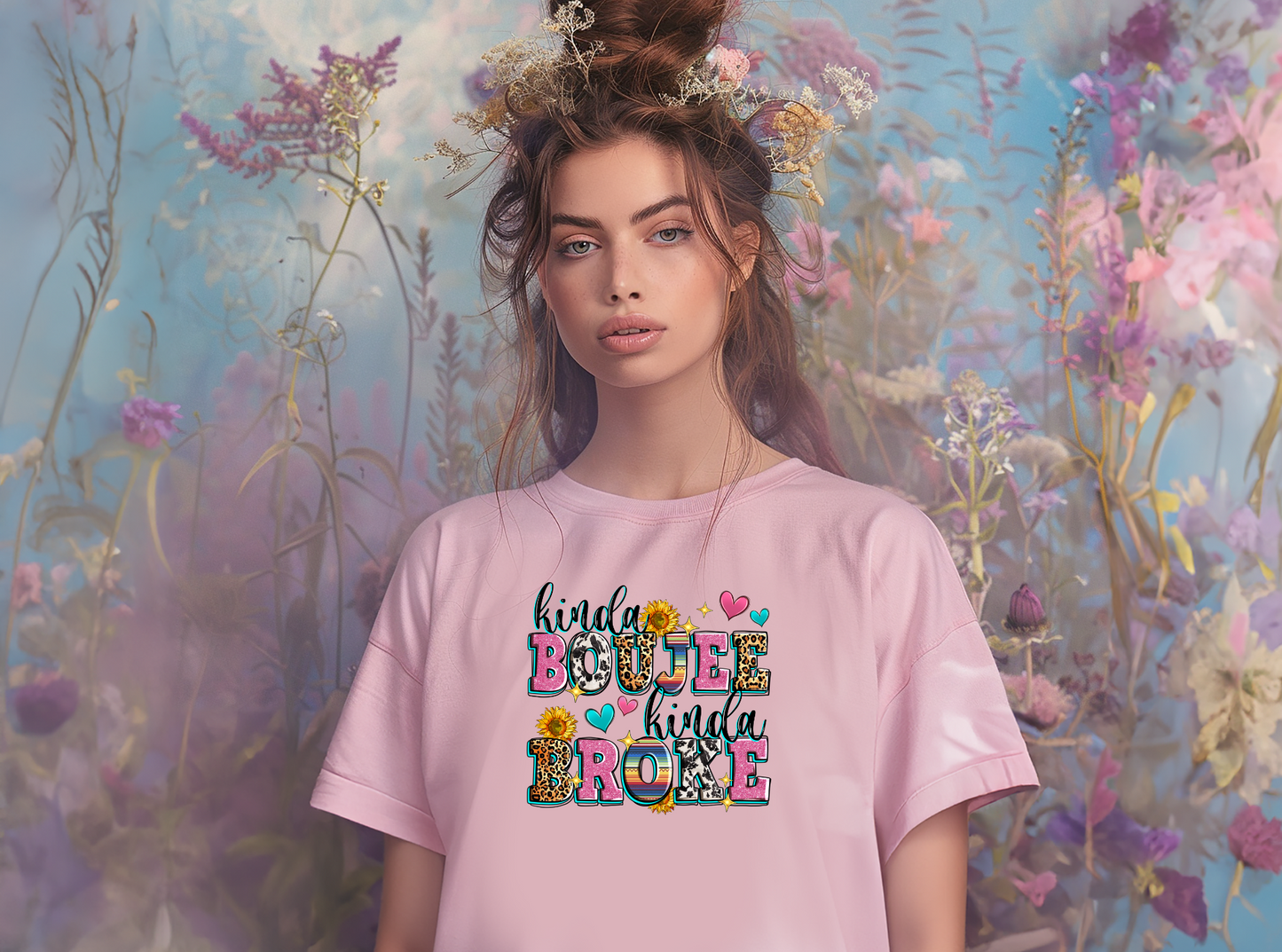 Kinda Boujee Kinda Broke T-Shirt