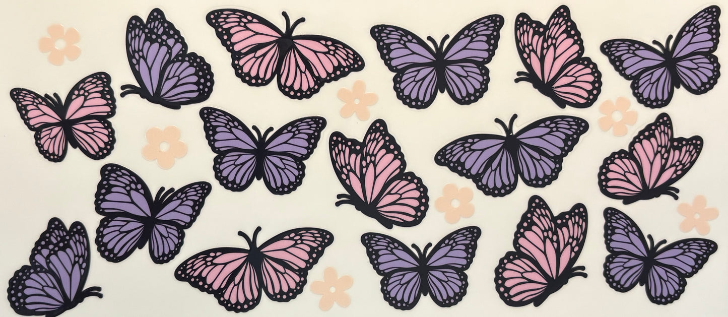 Pink & Purple Butterflies