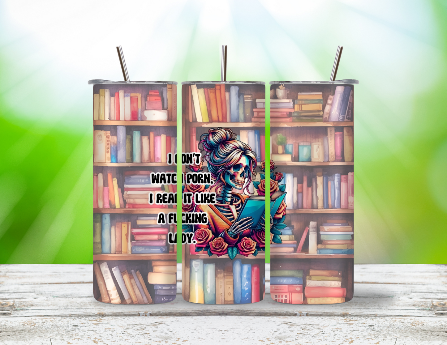 Funny Adult Smut 20 oz Skinny Tumbler