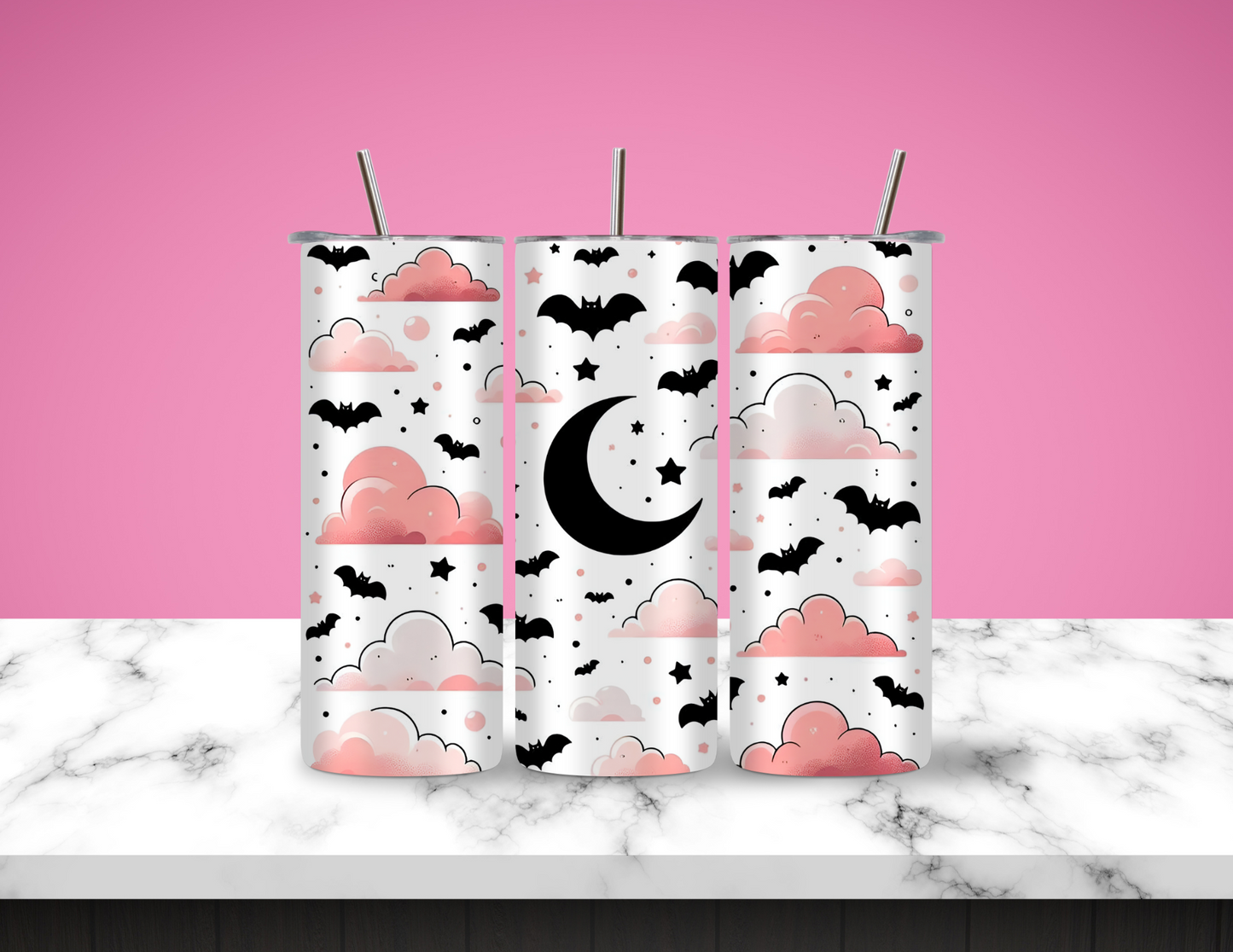 Pretty Spooky Night 20 oz Skinny Tumbler