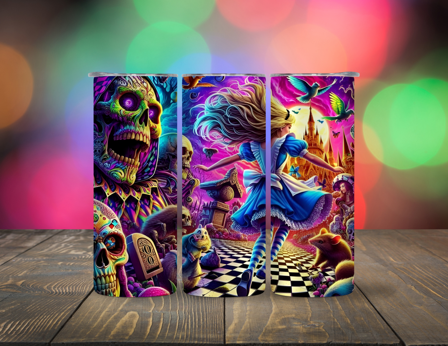 Nightmare in Wonderland 20 oz Skinny Tumbler