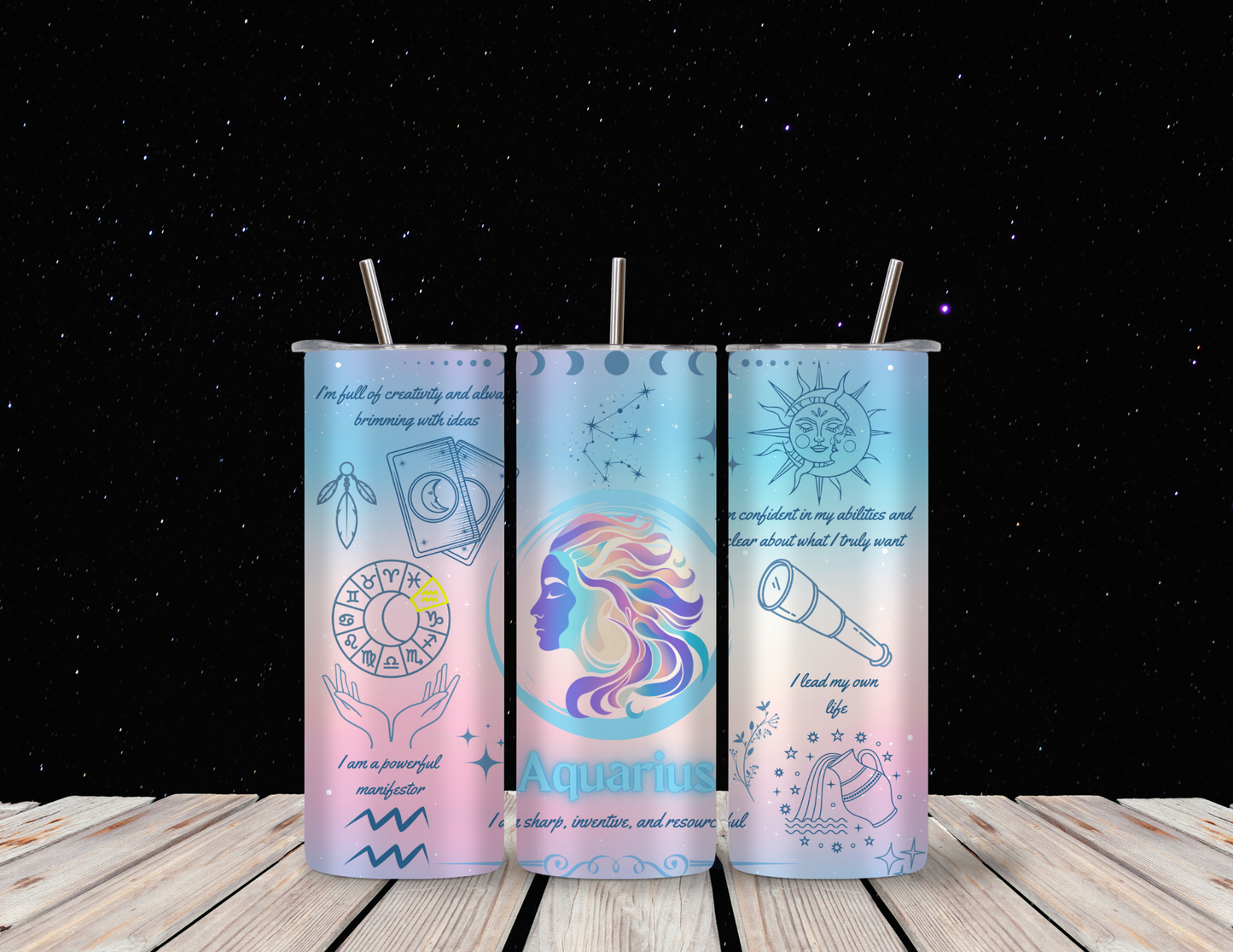 Aquarius 20oz Skinny Tumbler