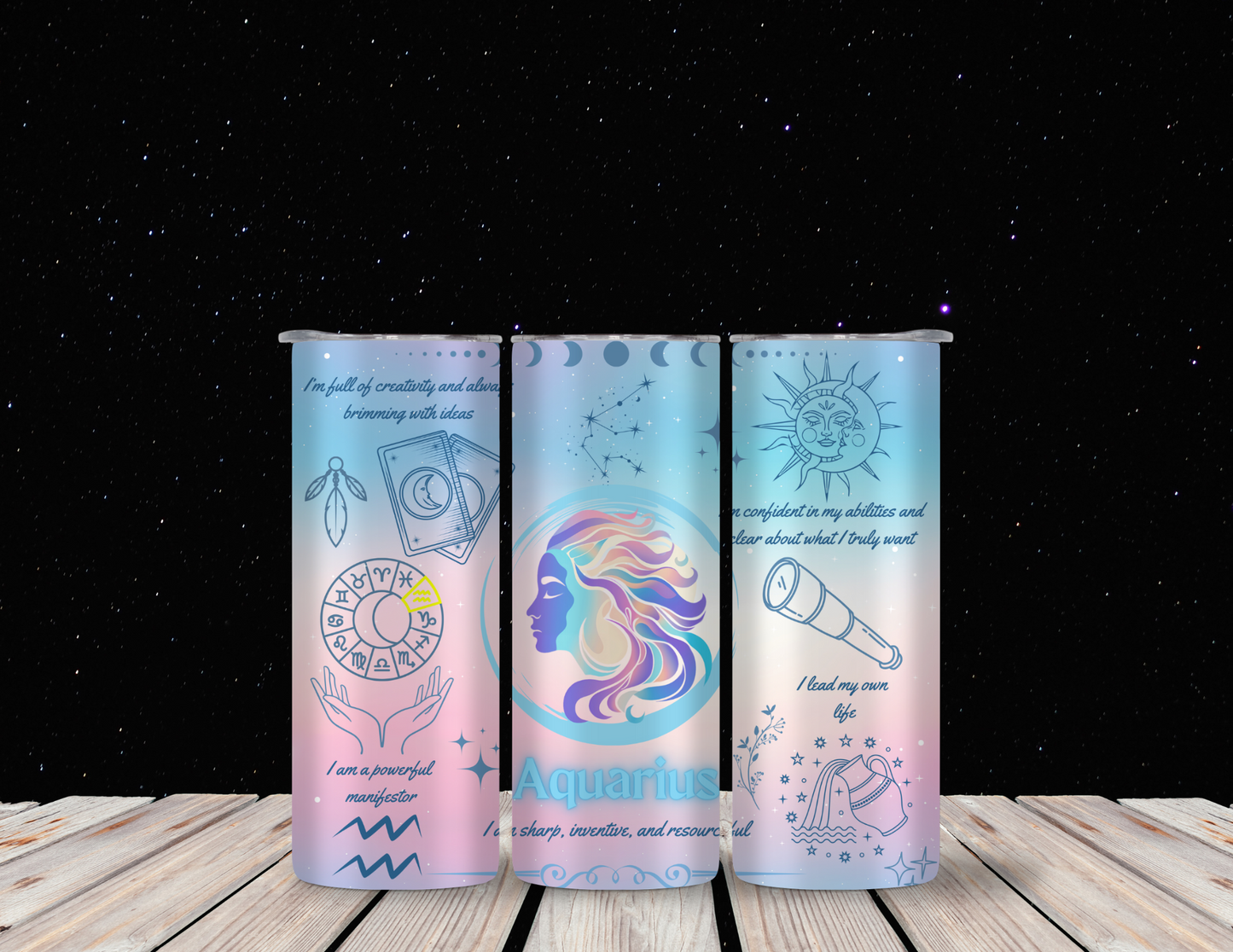 Aquarius 20oz Skinny Tumbler