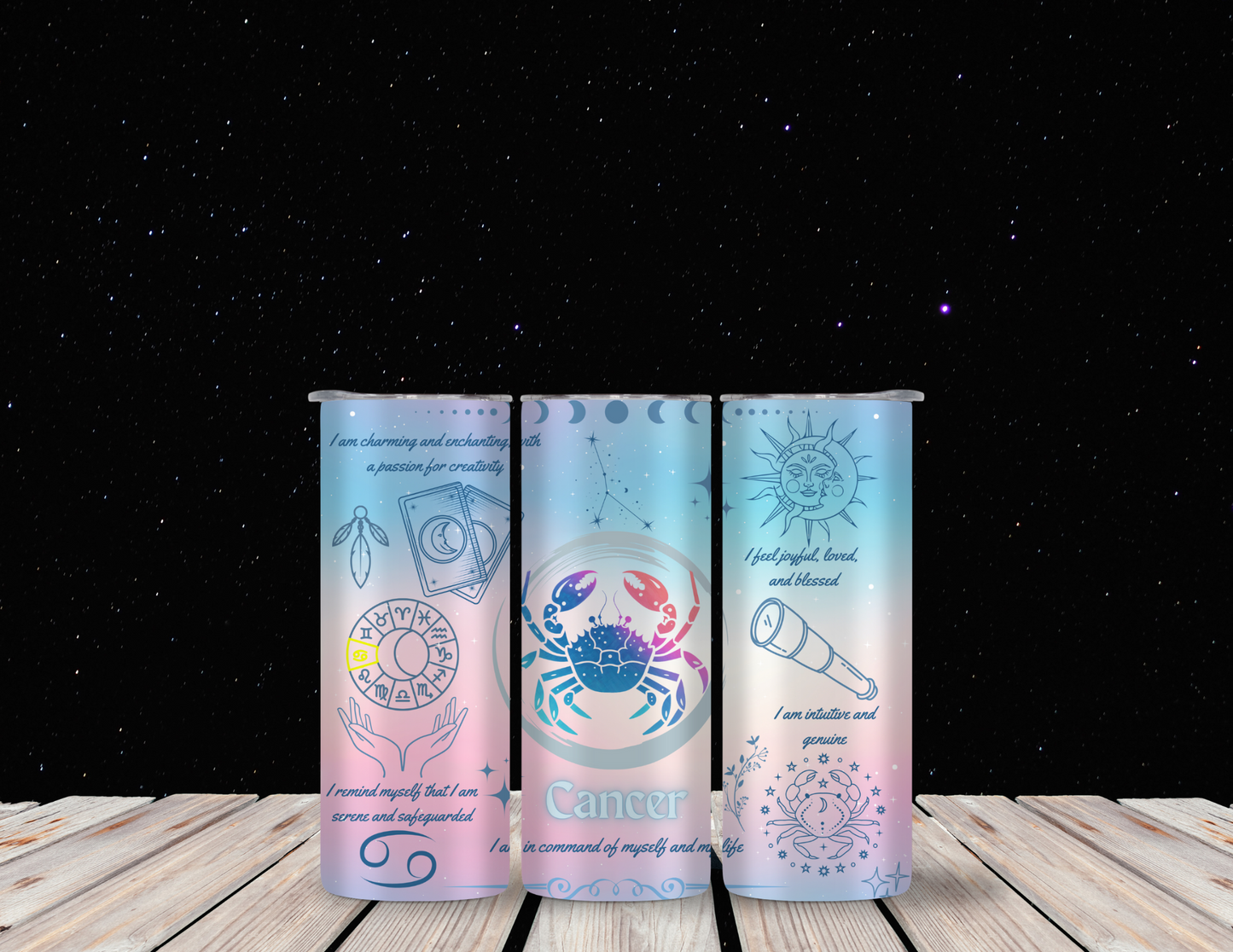 Cancer 20oz Skinny Tumbler