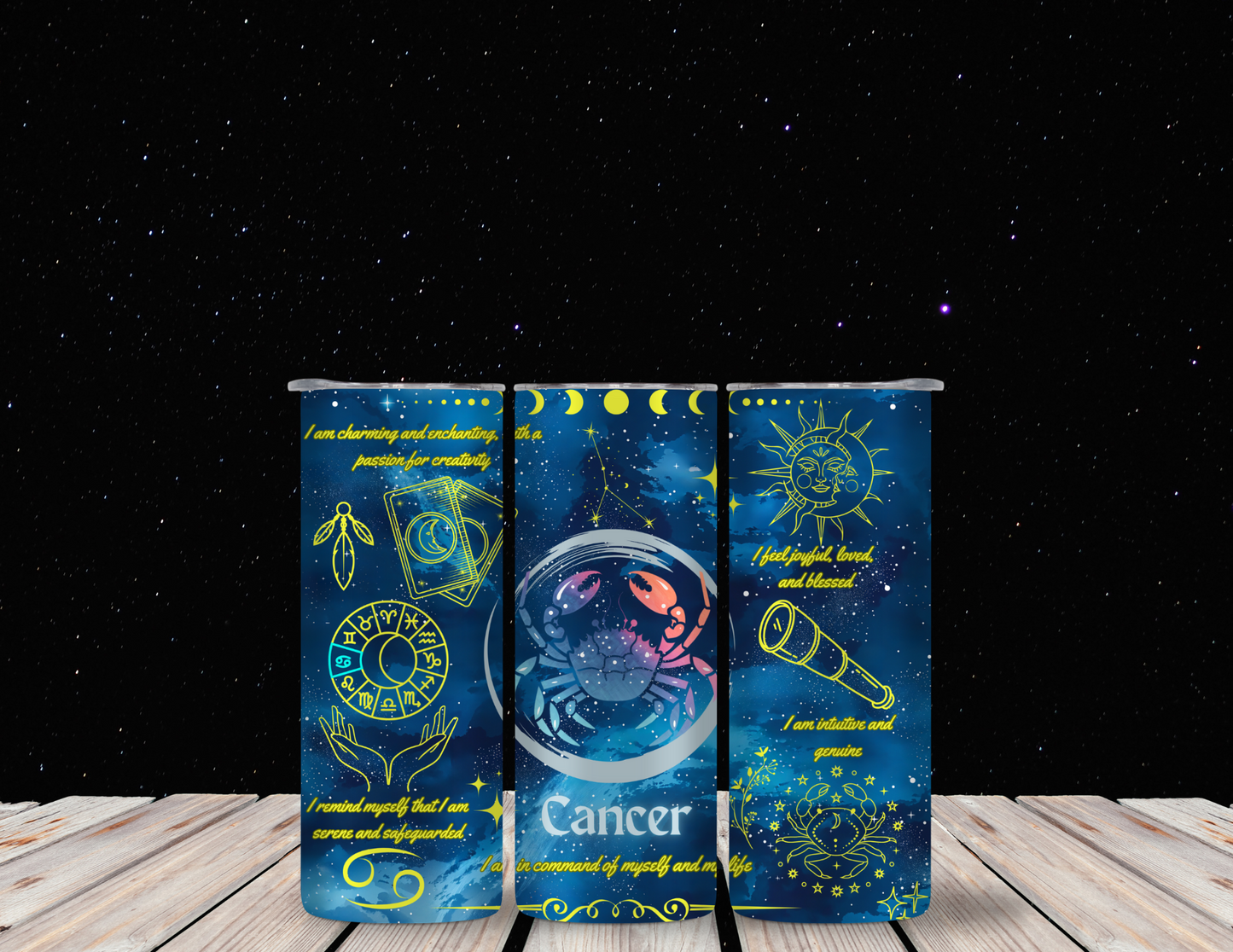 Cancer 20oz Skinny Tumbler