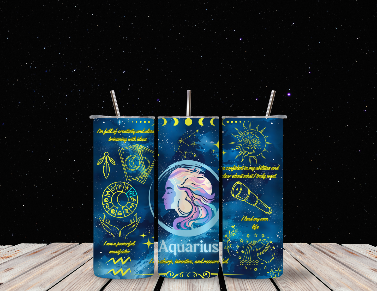 Aquarius 20oz Skinny Tumbler