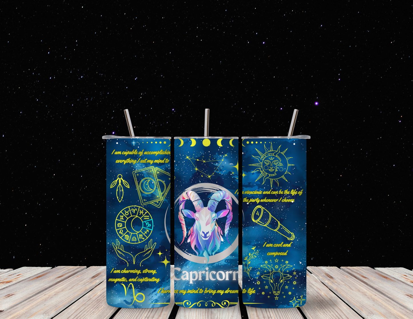 Capricorn 20oz Skinny Tumblers