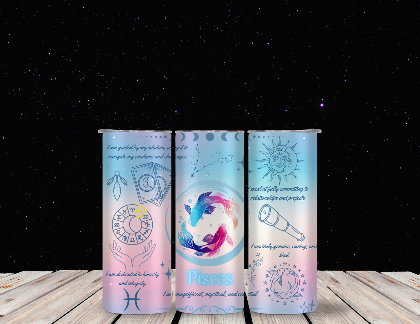 Pisces 20oz Skinny Tumbler