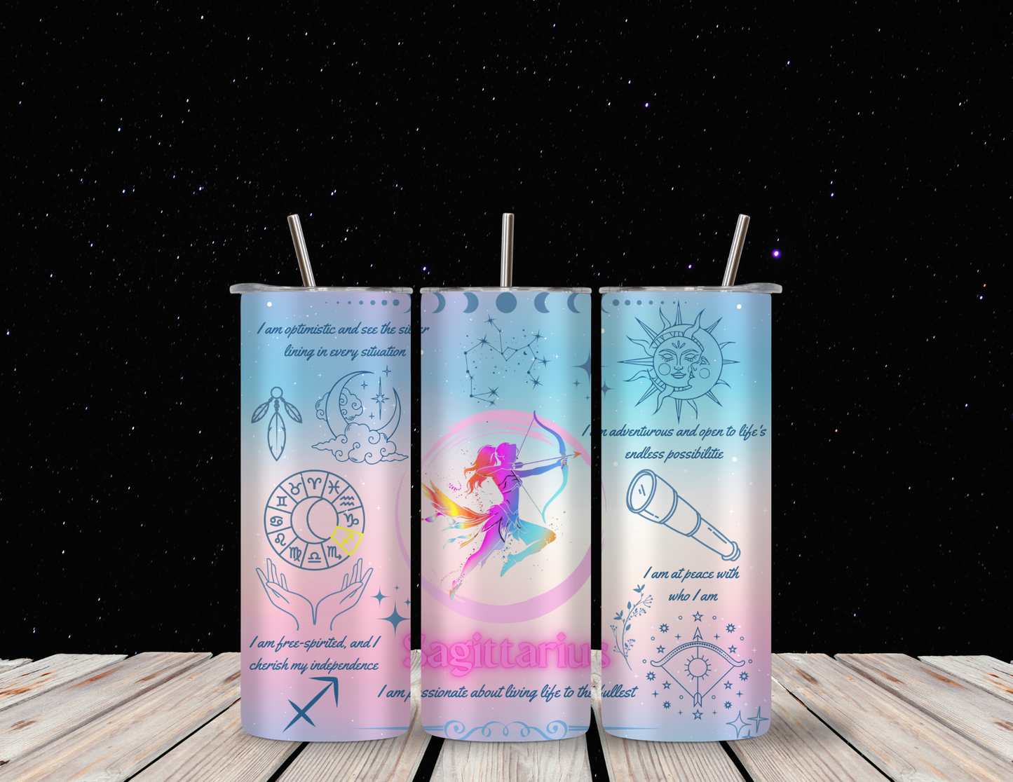 Sagittarius 20oz Skinny Tumbler