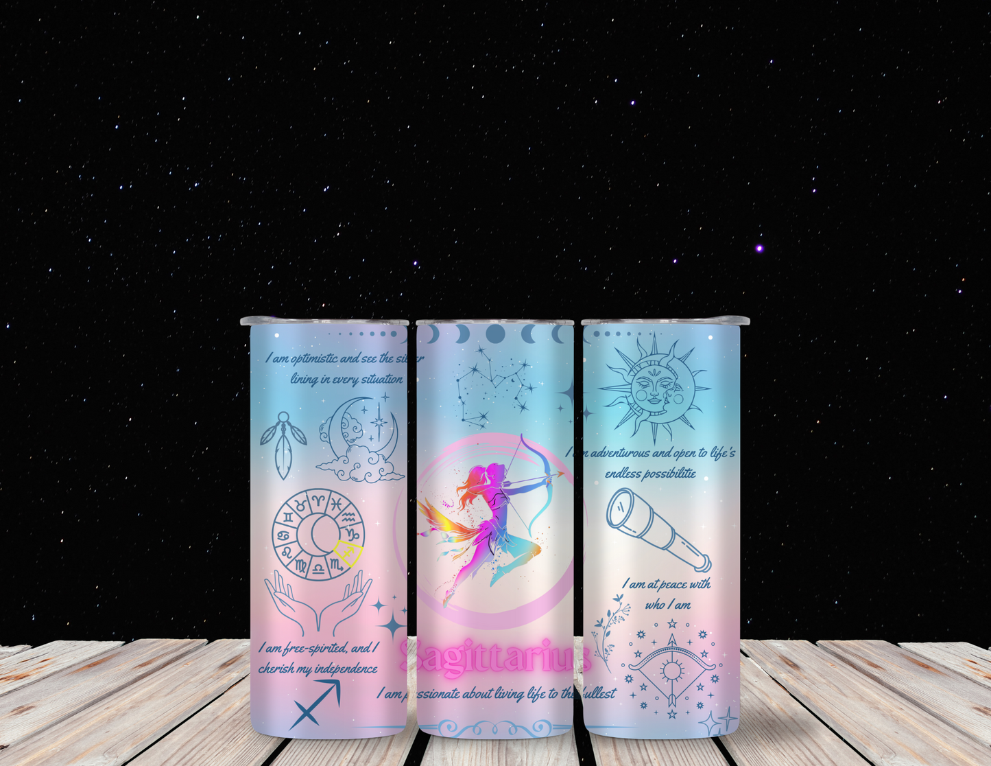 Sagittarius 20oz Skinny Tumbler