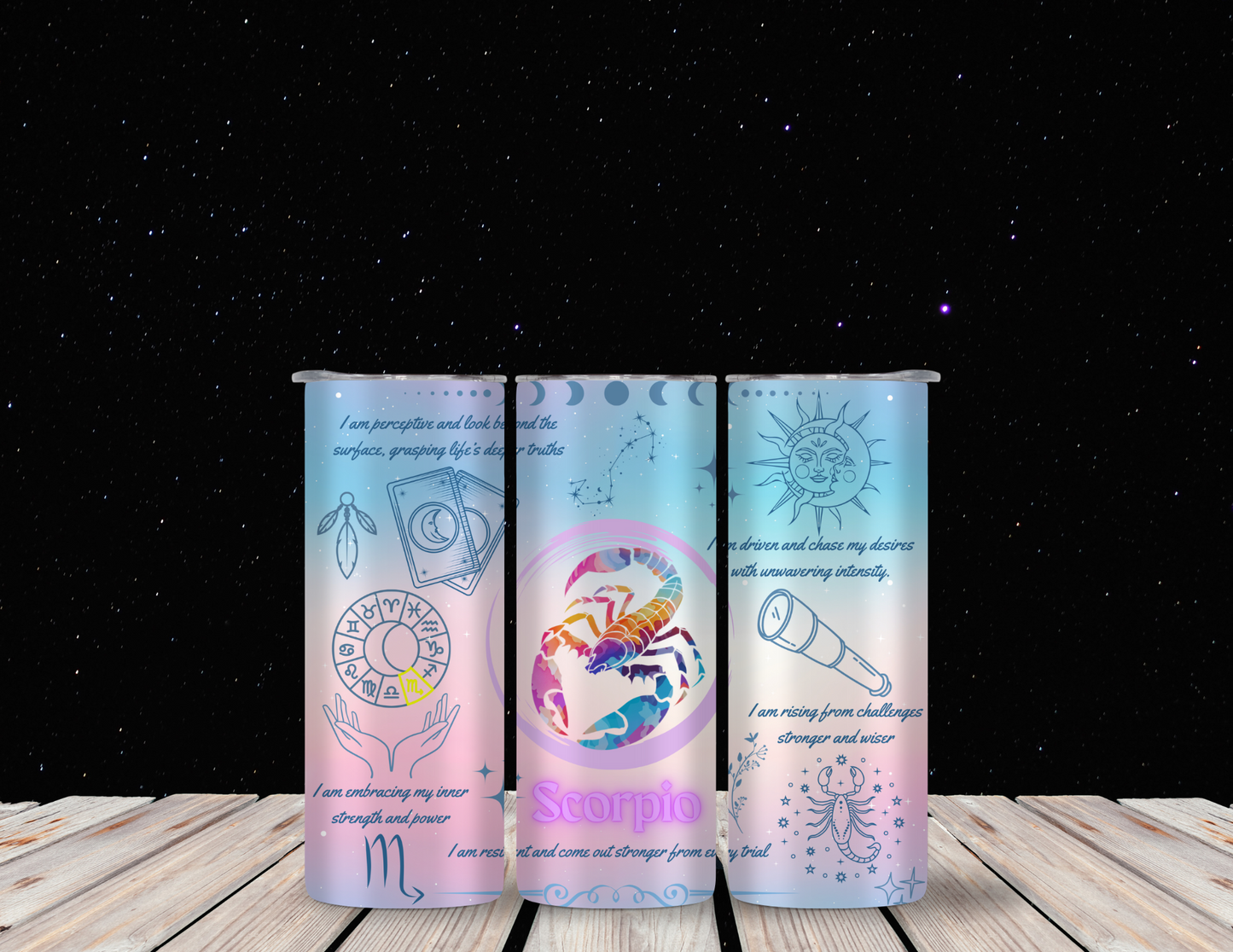 Scorpio 20oz Skinny Tumbler