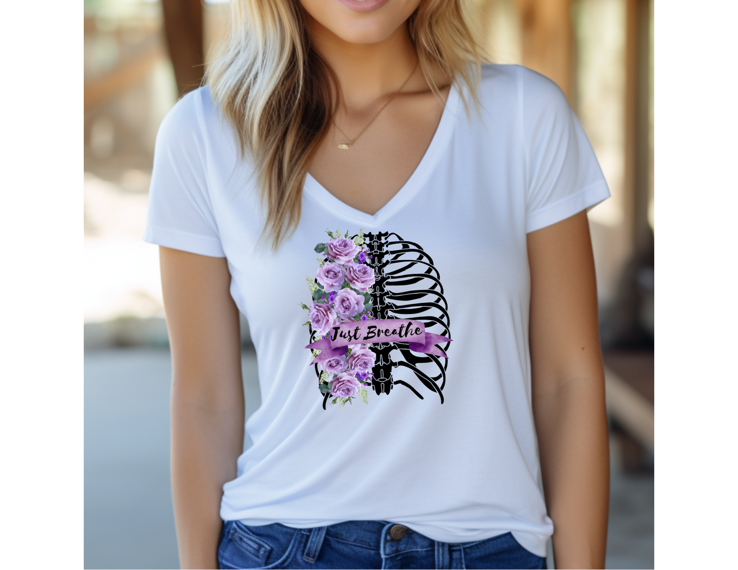 Just Breath Rib Cage T-Shirt