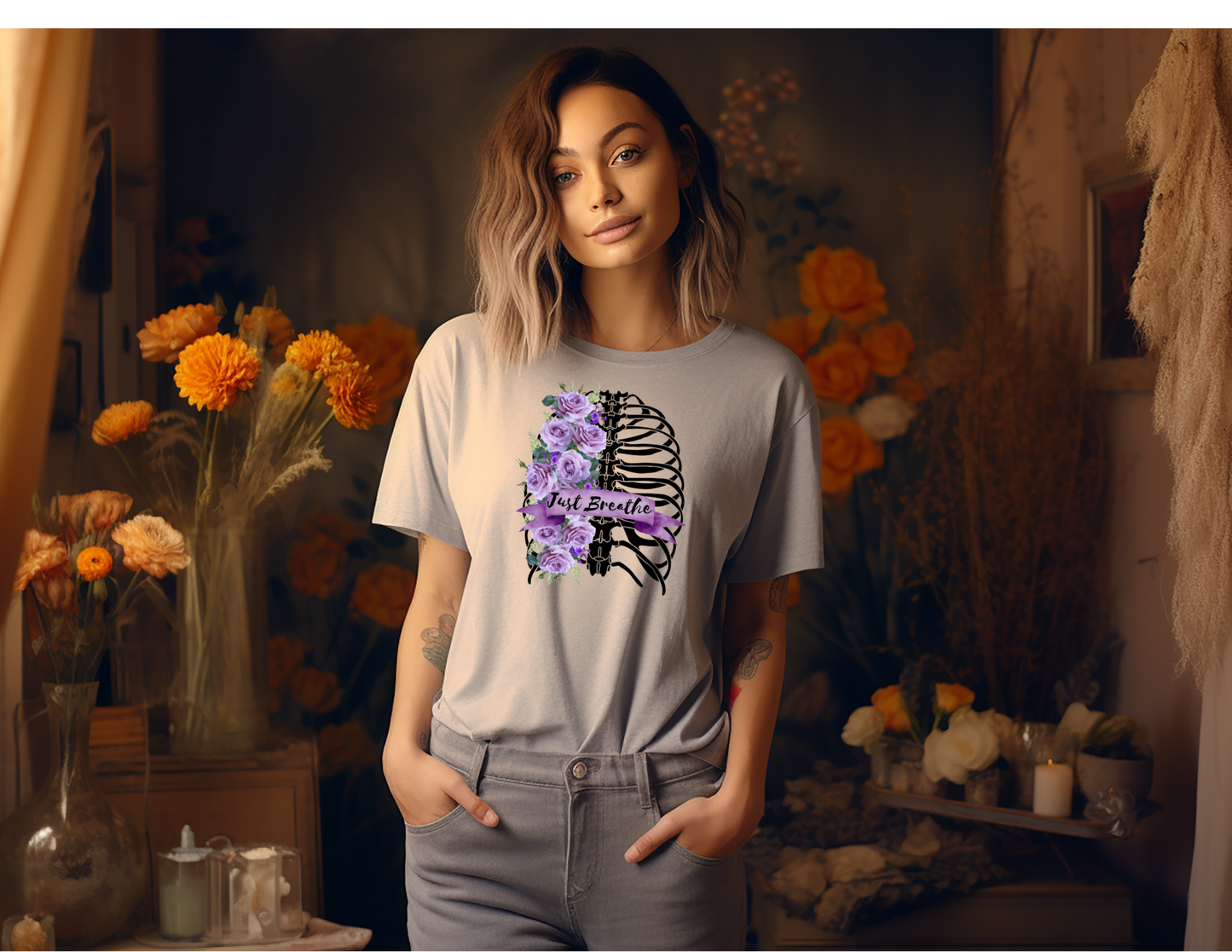 Just Breath Rib Cage T-Shirt