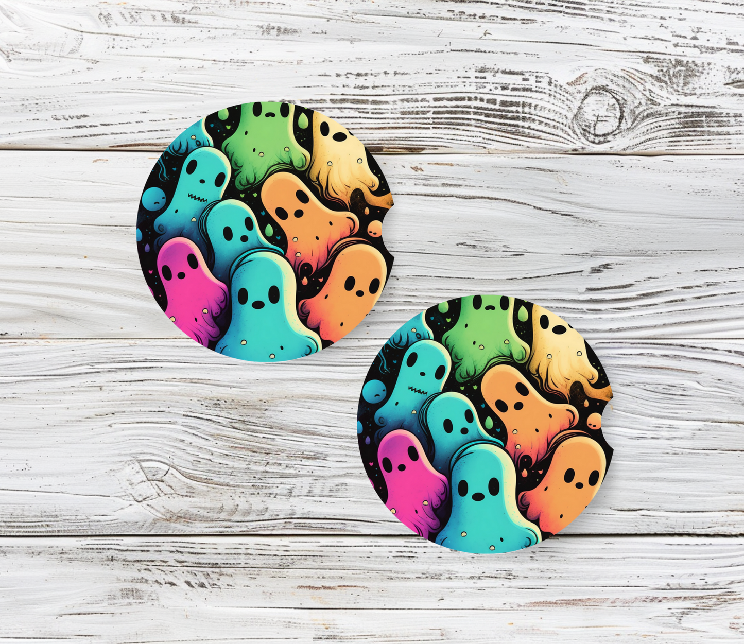 Color Me Spooky - Car Coasters