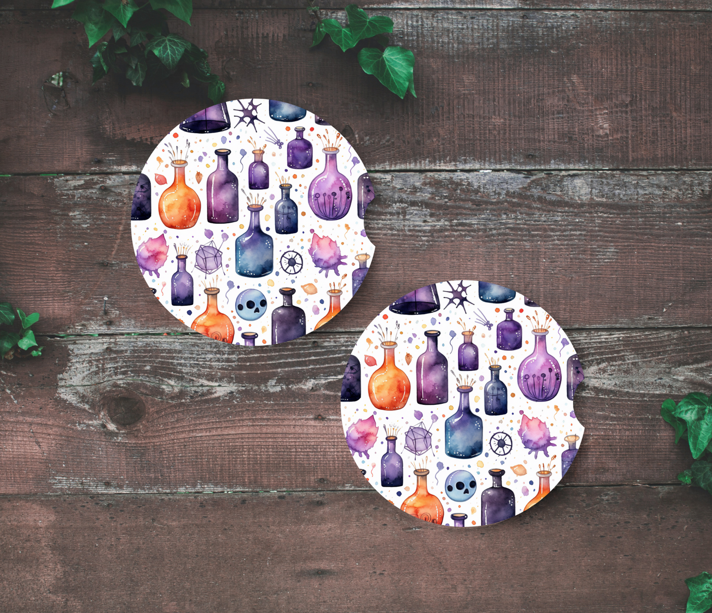 Witch Potions - Car Coasters