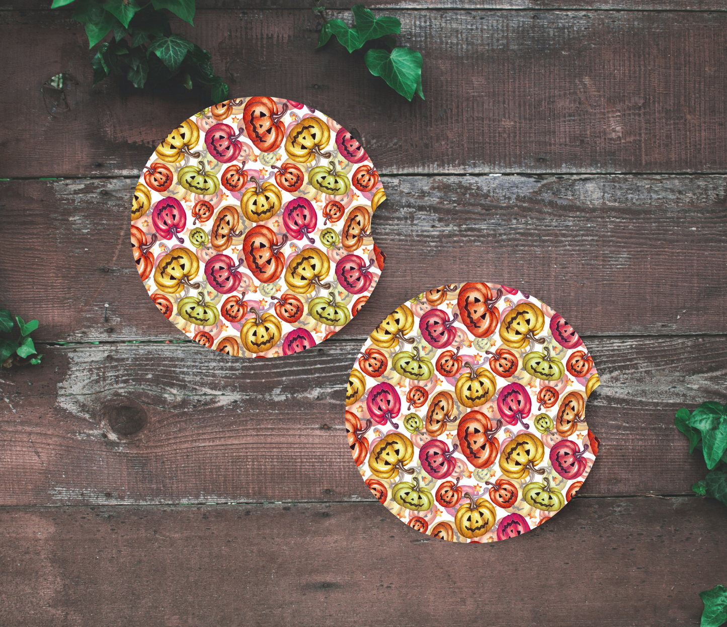Color Me Pumpkin - Car Coasters