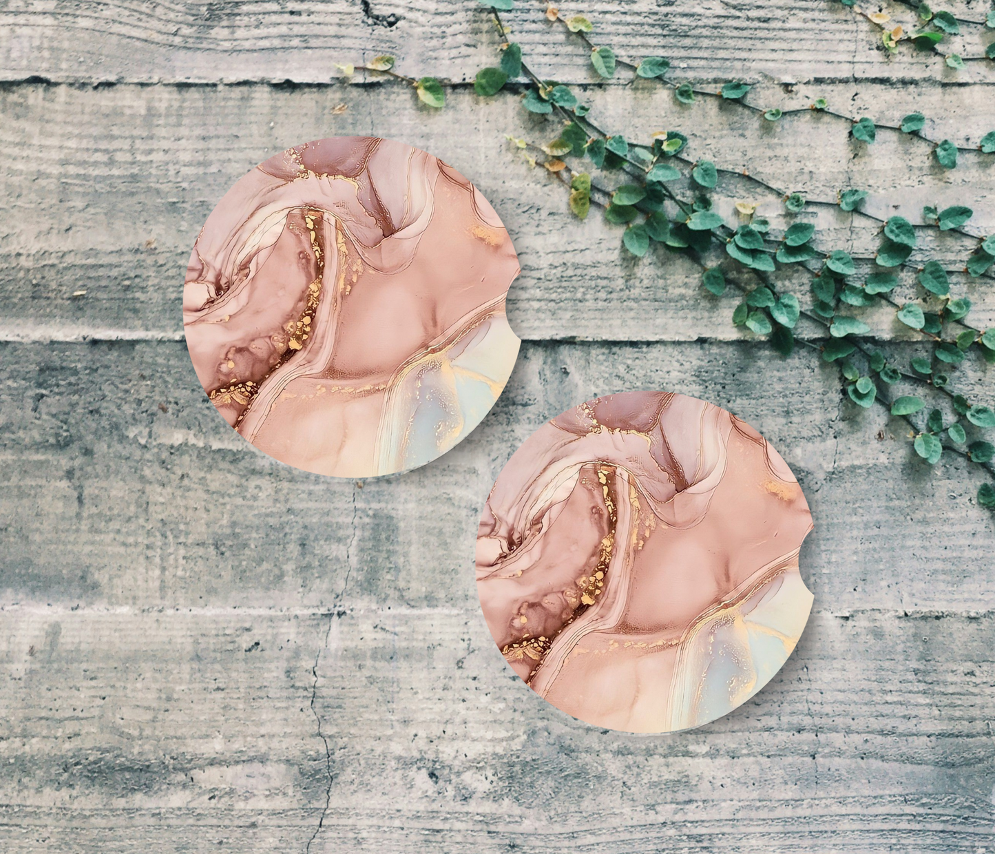 Beautifully Pink - Car Coasters