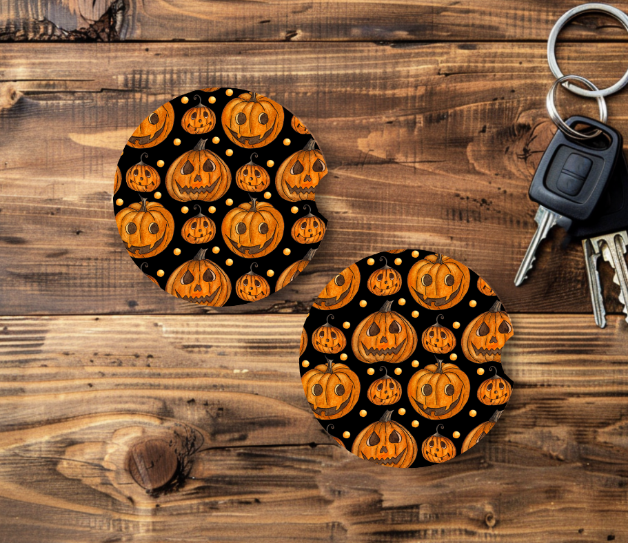 Jack O' Lantern - Car Coasters