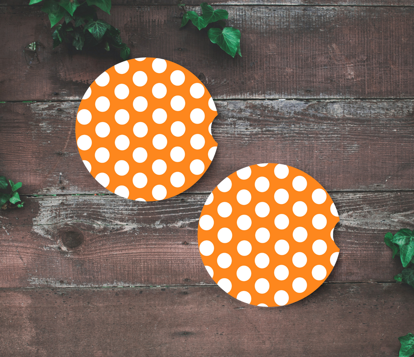 Polka Dots - Car Coasters