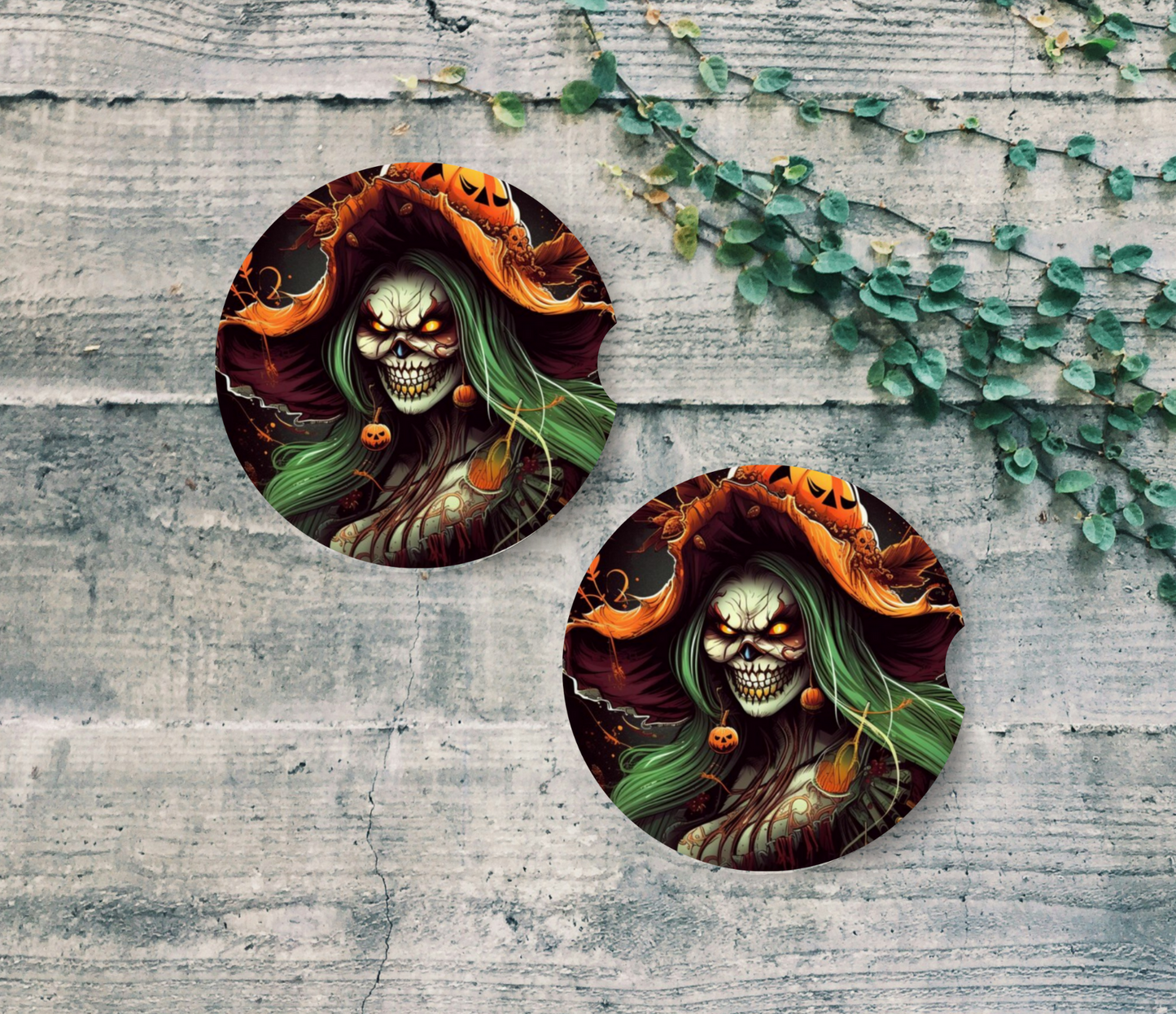 Scarecrow Ghoul - Car Coasters