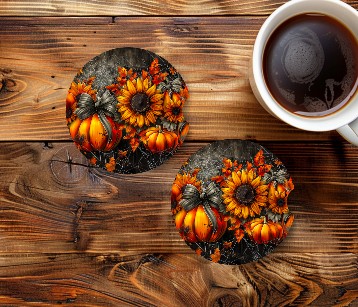 Fall Vibes - Car Coasters