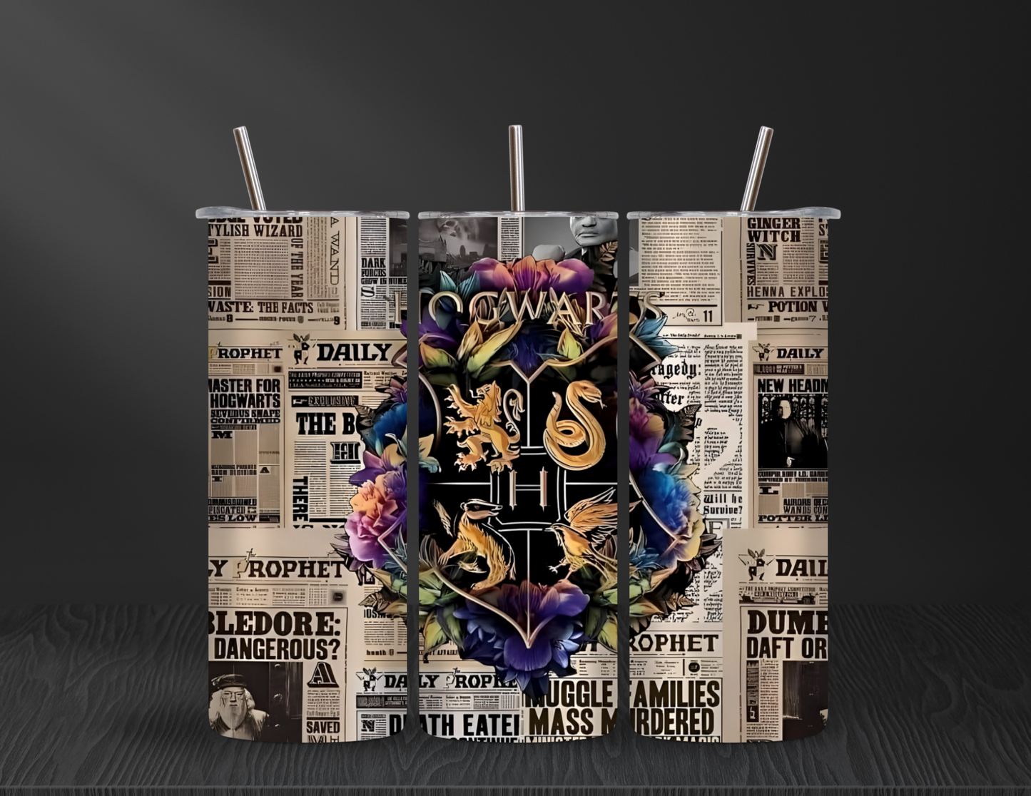 Hogwarts Paper 20oz Tumbler