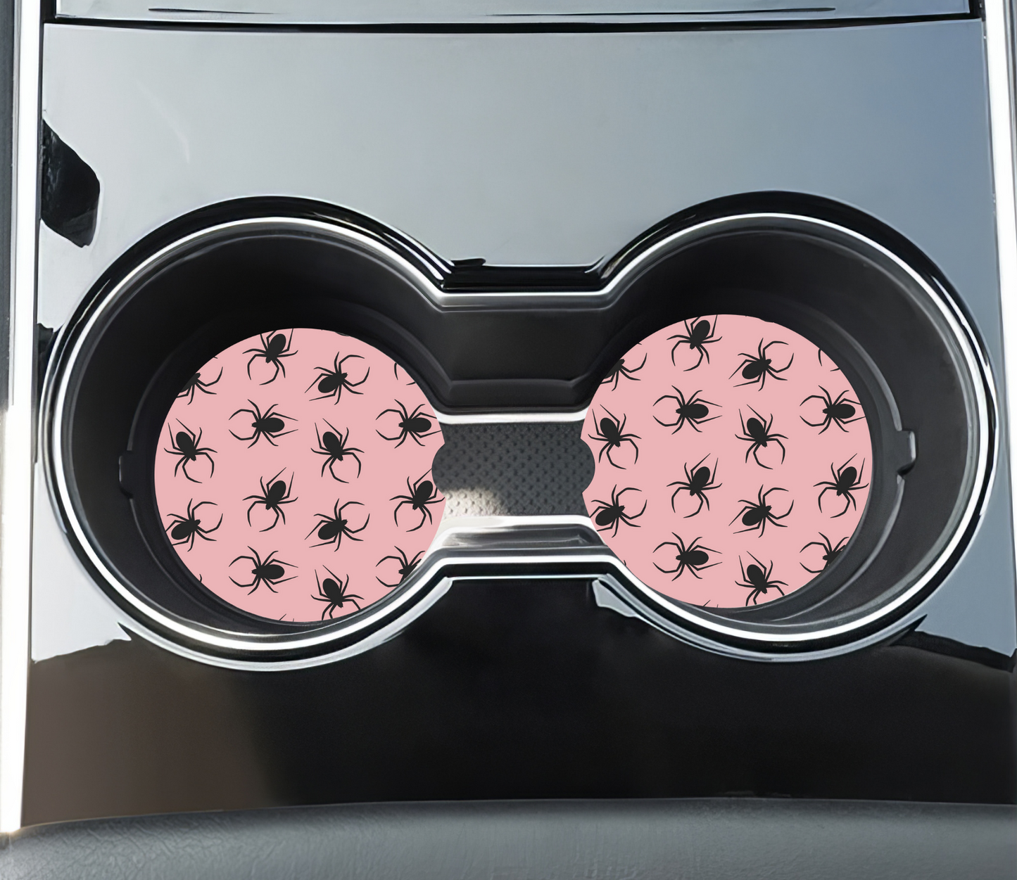 Pink Spiders - Car Coasters