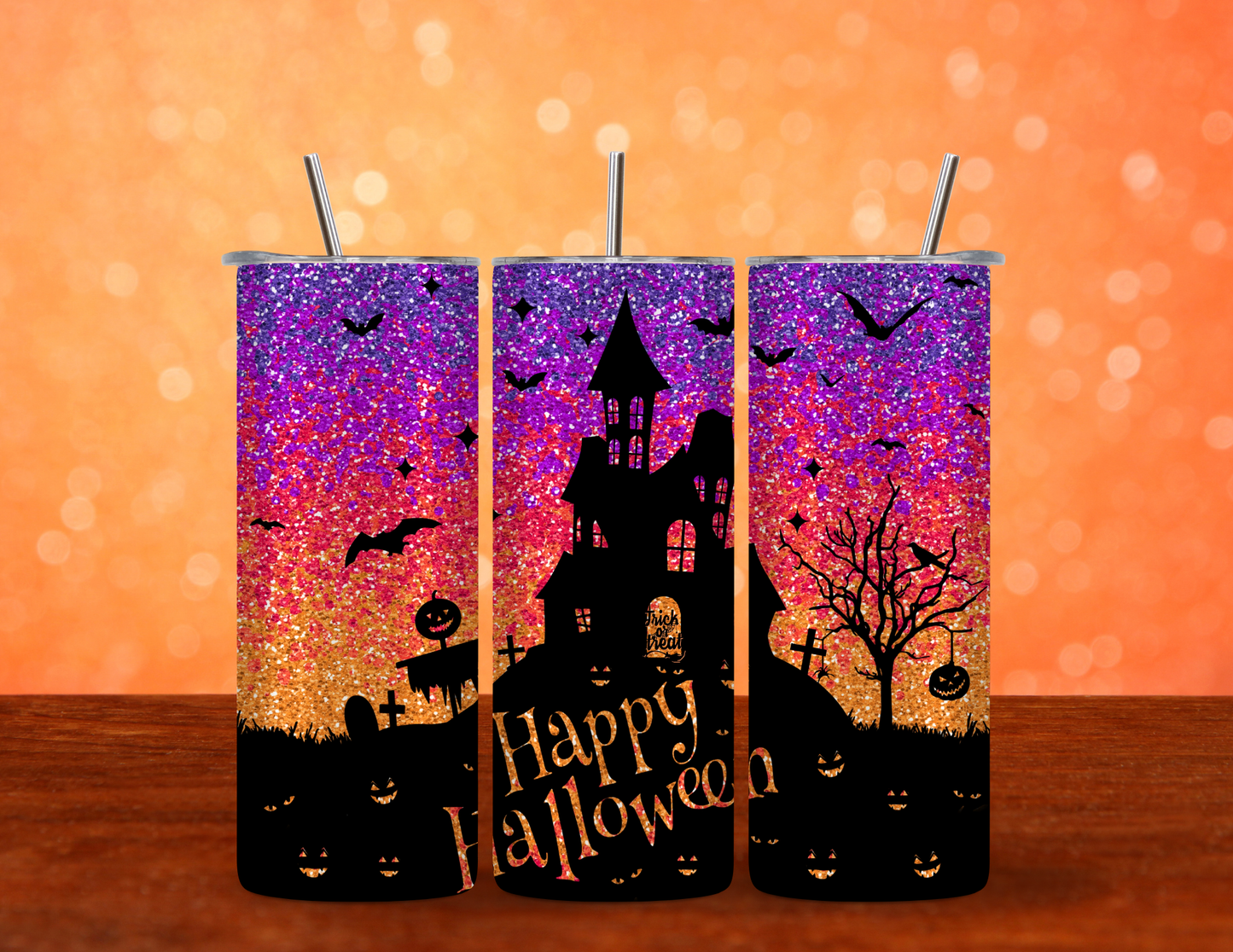 Happy Halloween 20 oz Skinny Tumbler
