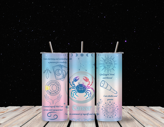 Cancer 20oz Skinny Tumbler