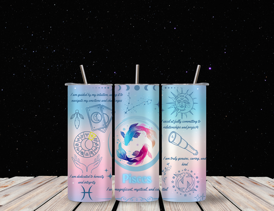 Pisces 20oz Skinny Tumbler