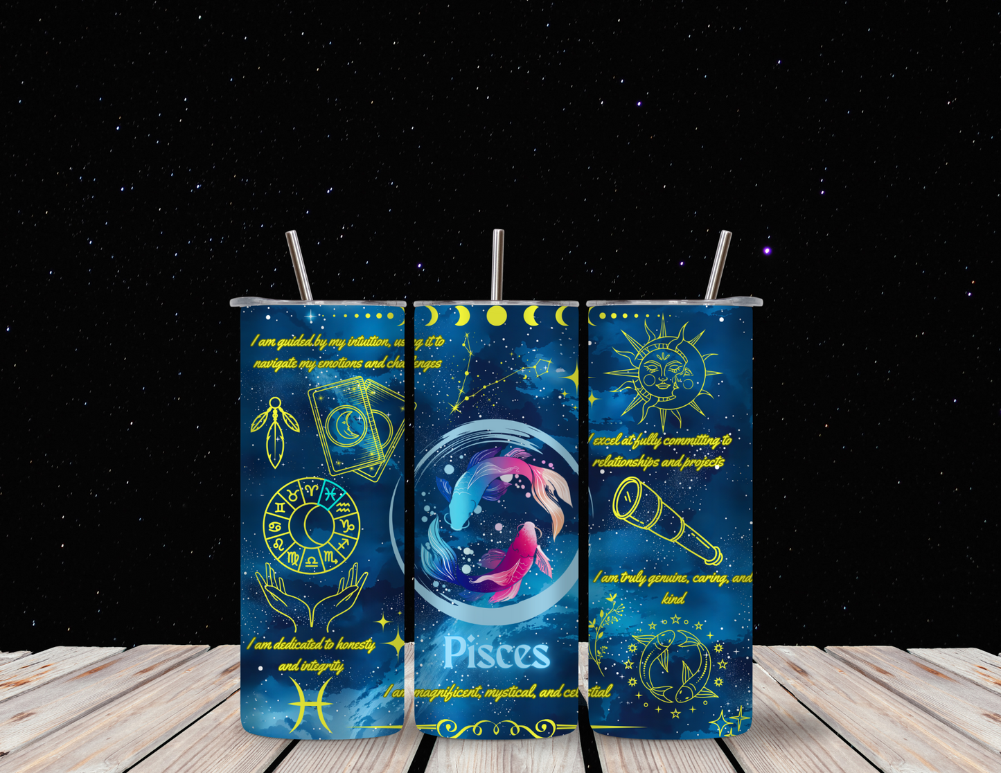 Pisces 20oz Skinny Tumbler