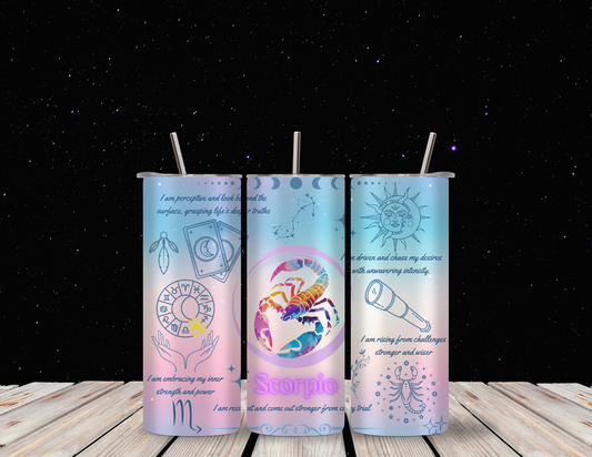 Scorpio 20oz Skinny Tumbler