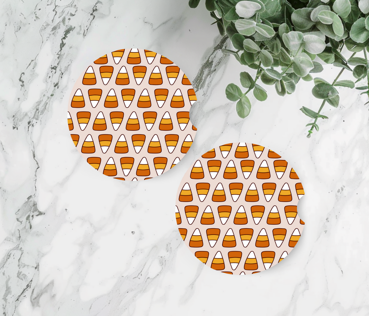 Candy Corn - Car Coasters