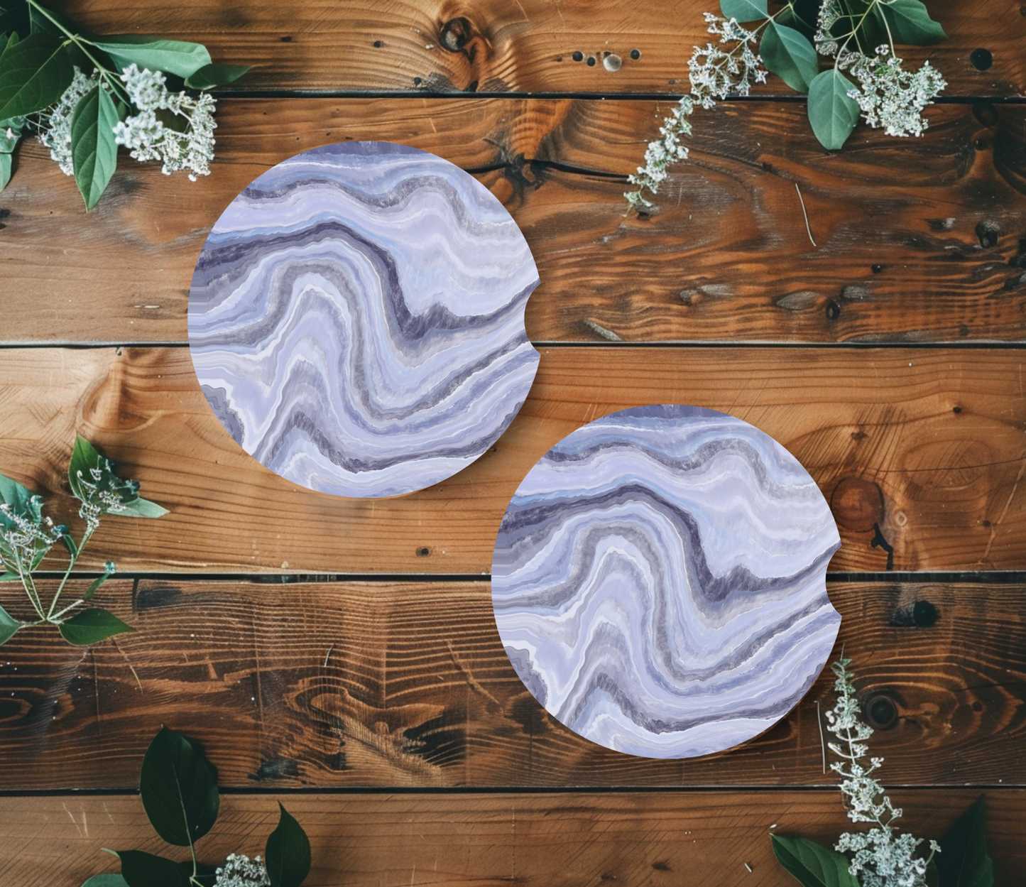 Mesmerizing - Agate Car Coaster