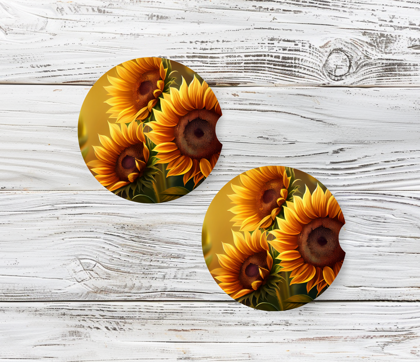 Sunshine & Sunflowers - Car Coasters