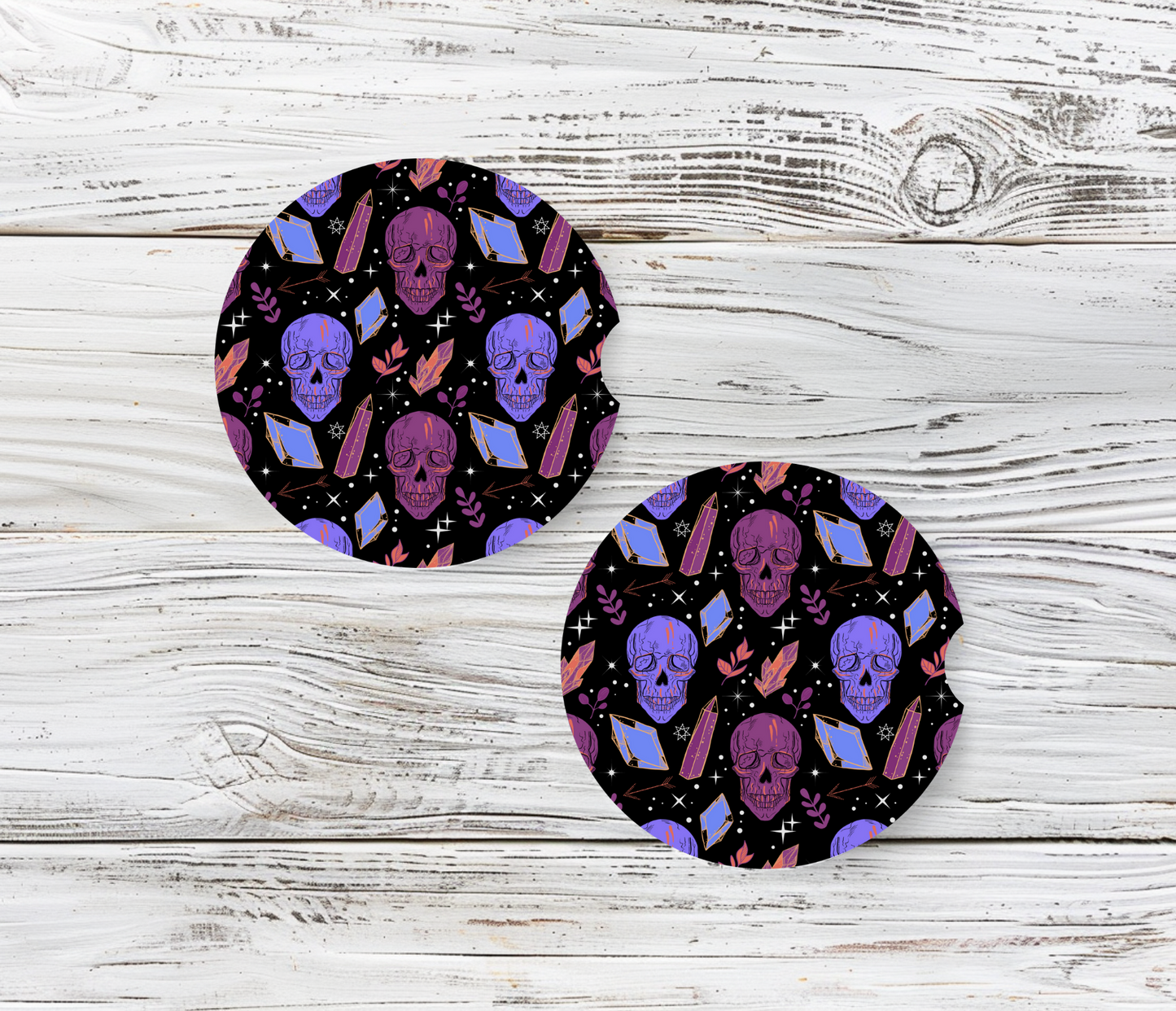 Skulls & Stones - Car Coasters