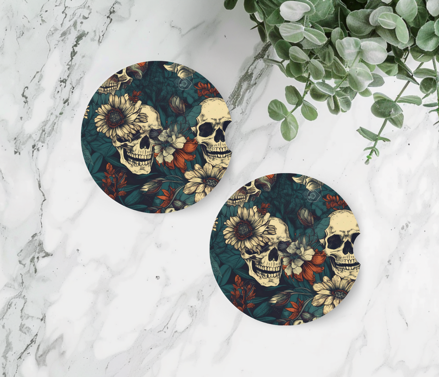 Burry Me in Flowers - Car Coasters