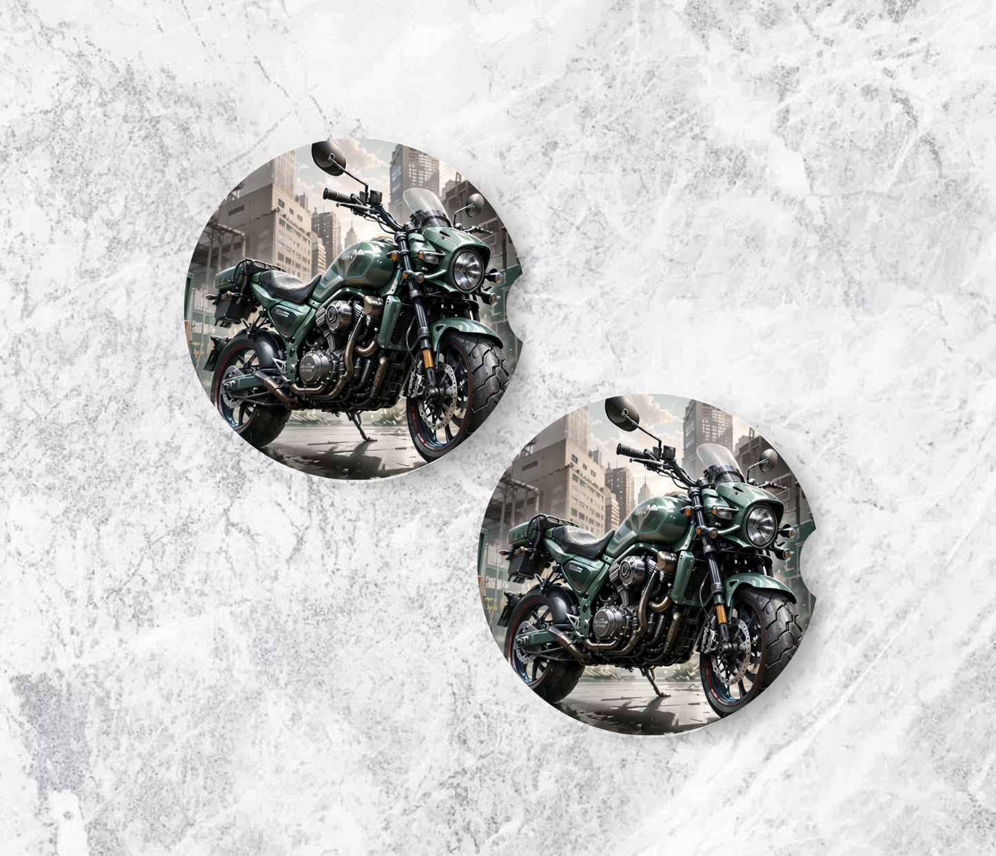 Motorcycle Ride - Car Coasters