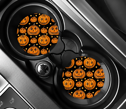 Jack O' Lantern - Car Coasters