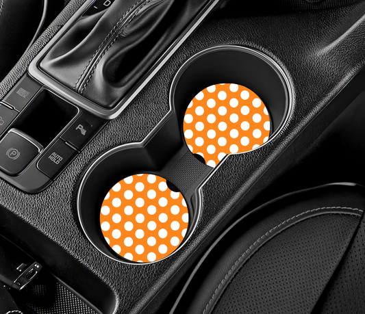 Polka Dots - Car Coasters