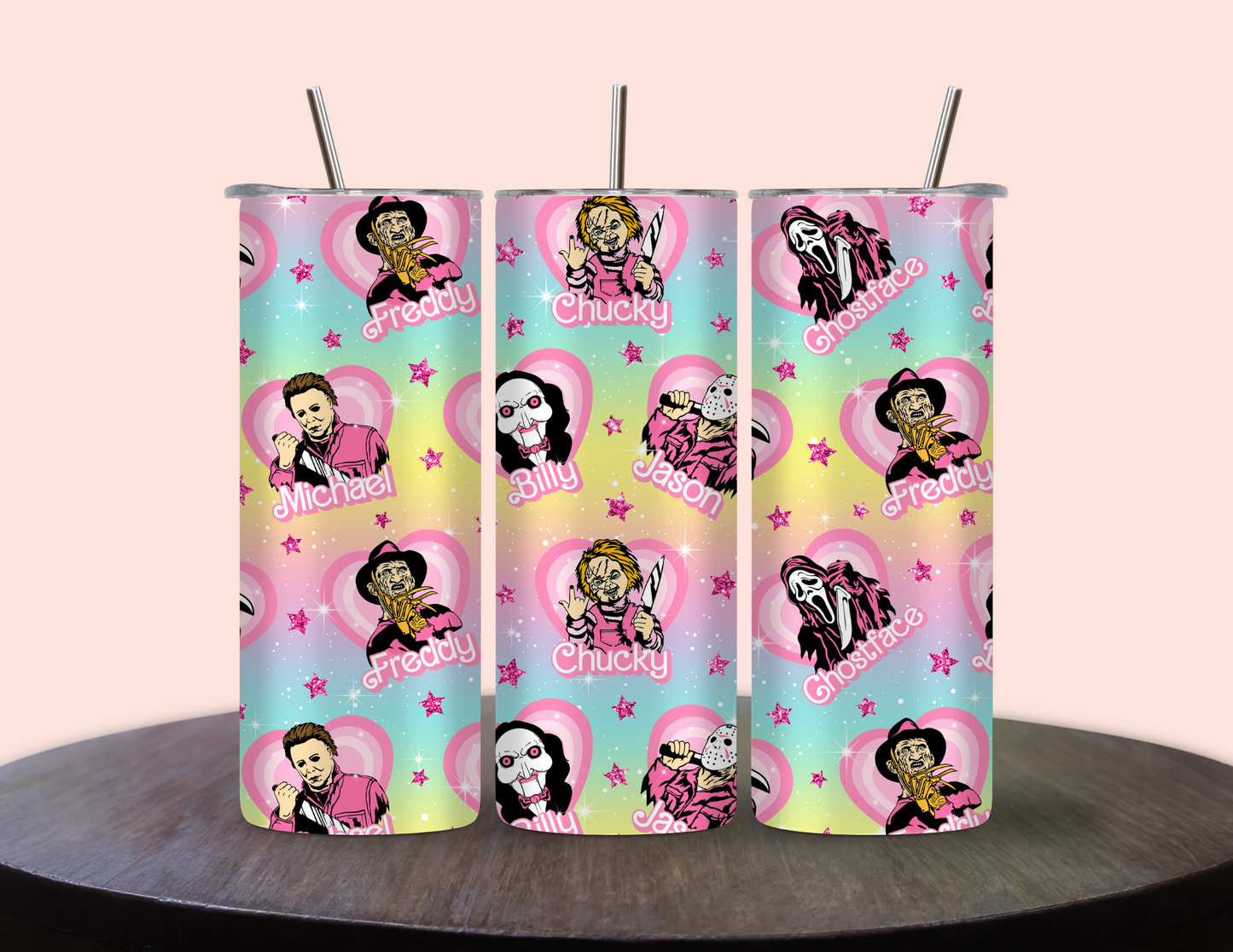 Barbie Horror Classic Killers 20 oz Skinny Tumblers