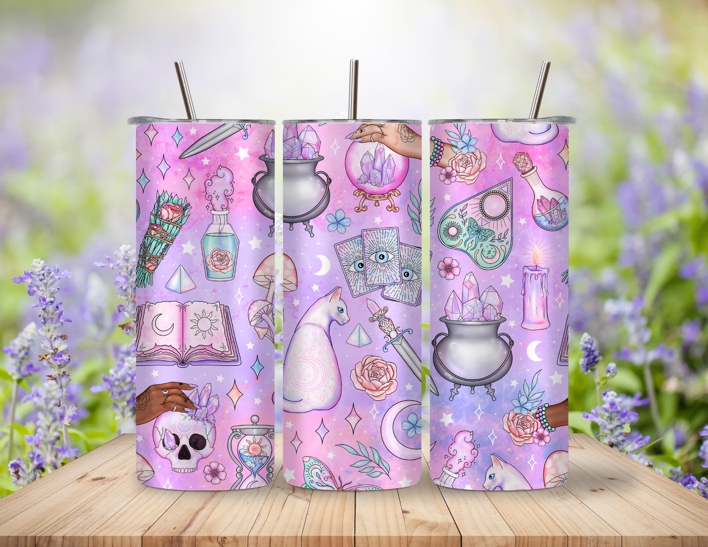 Witchy Pastel 20 oz Skinny Tumbler