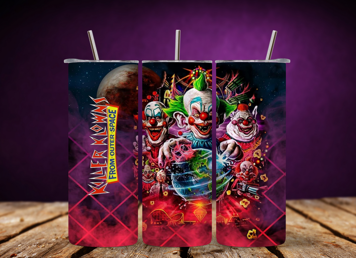 Clowns From Outer Space 20 oz Skinny Tumbler