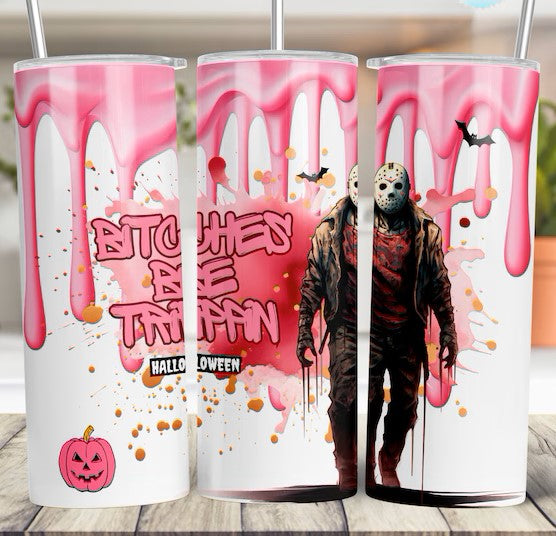 Pink Jason 20 oz Skinny Tumbler