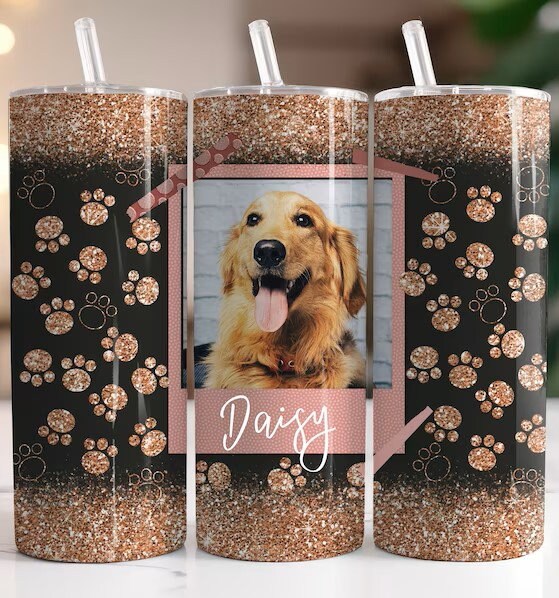 Customizable Dog 20oz Skinny Tumbler