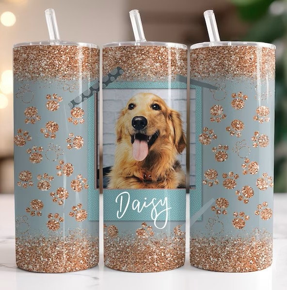 Customizable Dog 20oz Skinny Tumbler