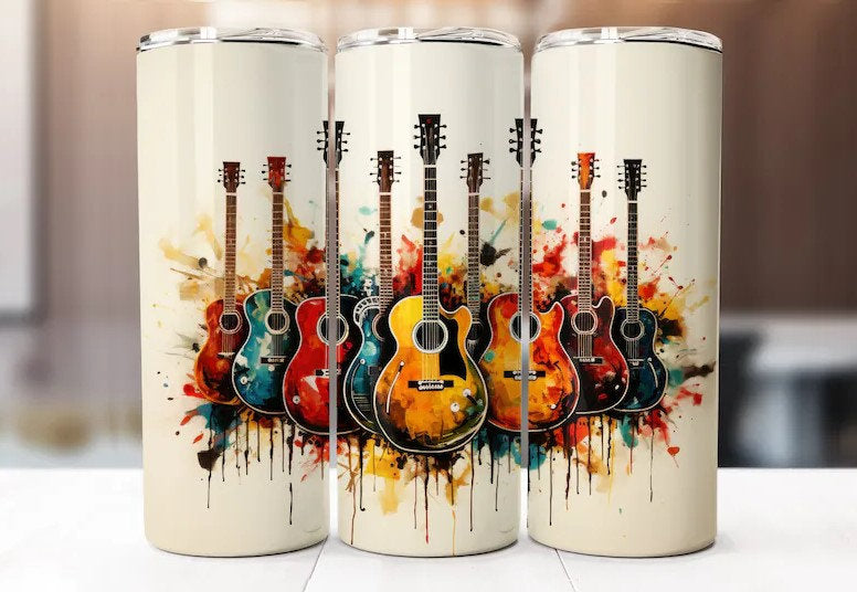 Guitar 20oz Skinny Tumbler