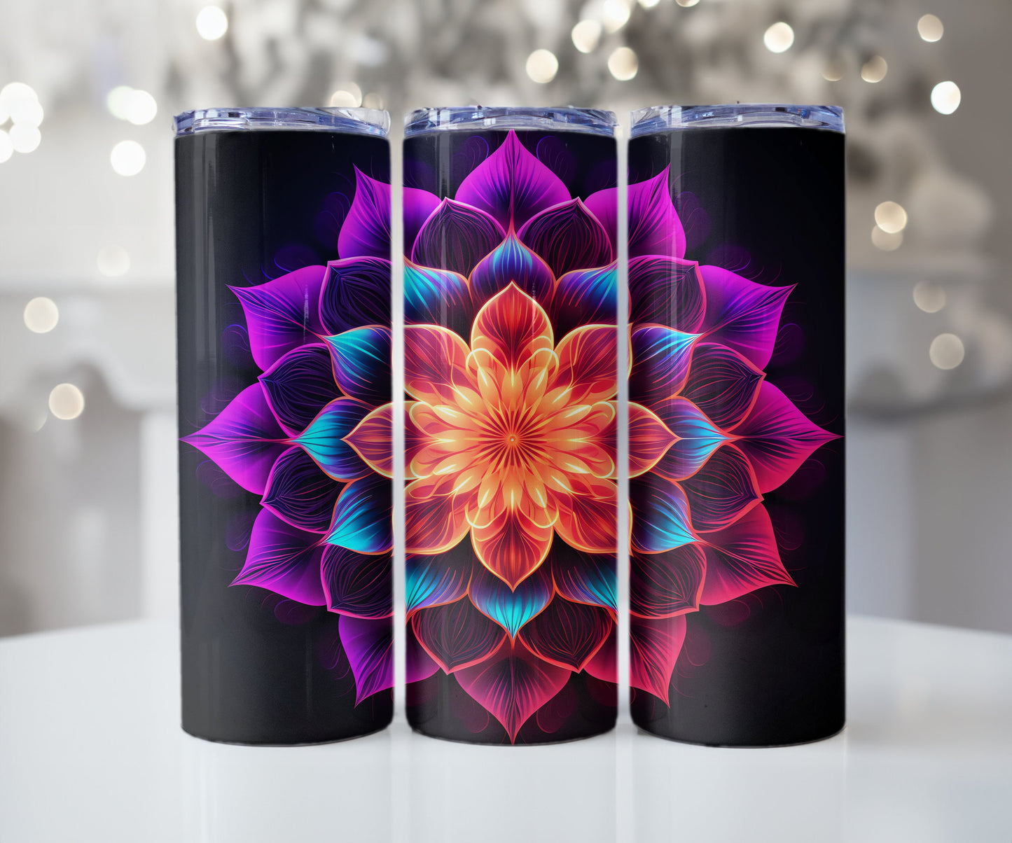 Flower Tumbler 20oz Skinny Tumbler